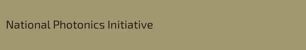 National Photonics Initiative
